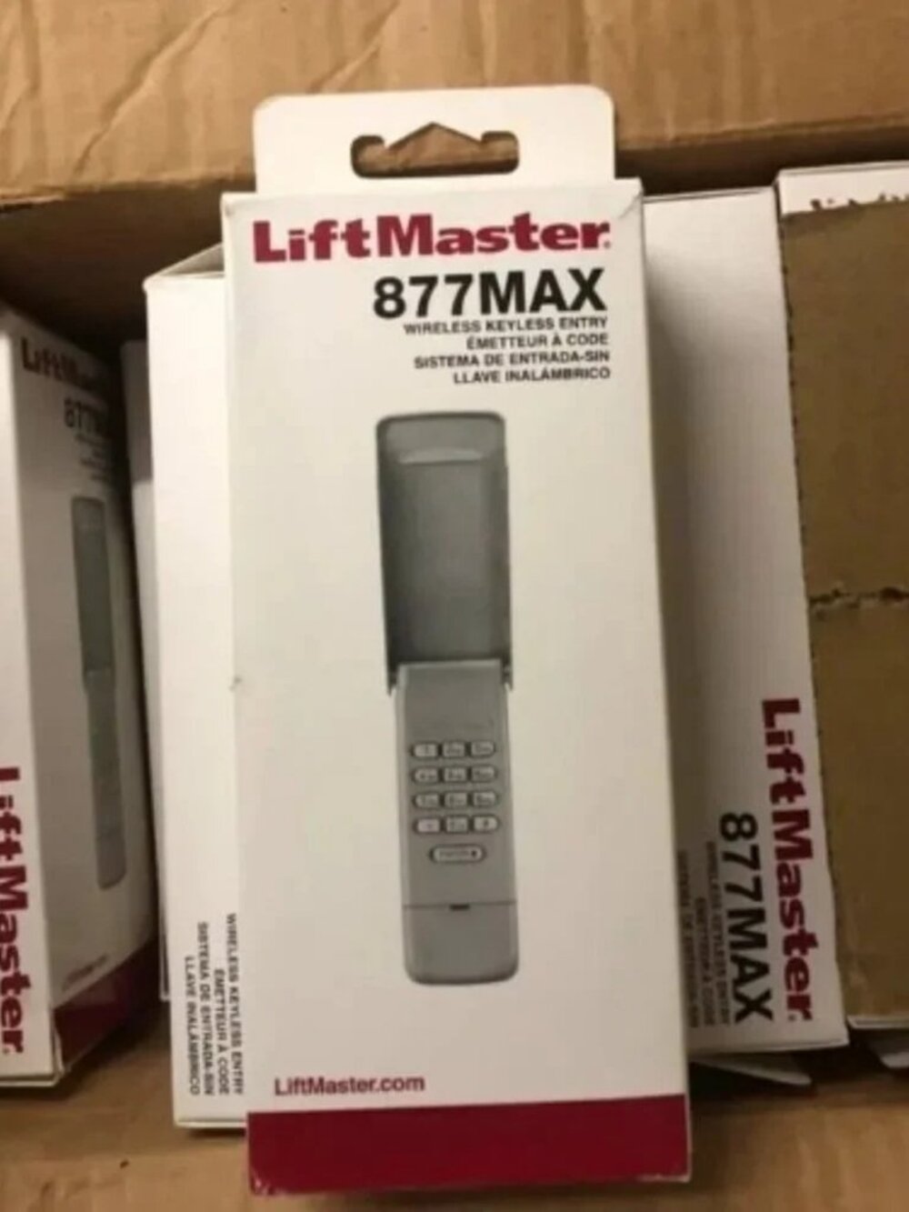 LiftMaster 877MAX Garage Door Opener Keypad Remote Keyless Entry Wireless .